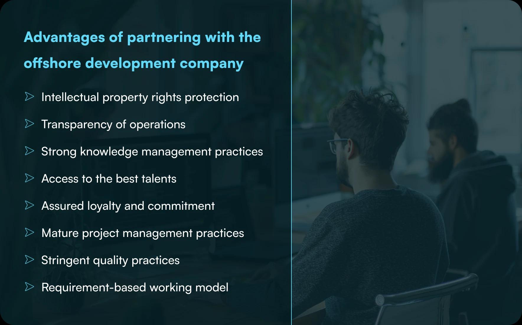 Advantages of partnering with the offshore development company