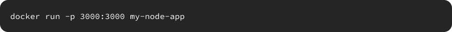 run the Container from your custom image