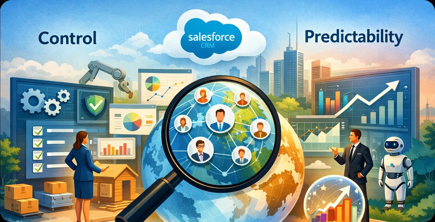 How Salesforce CRM improves control, visibility, and predictability in enterprise operations