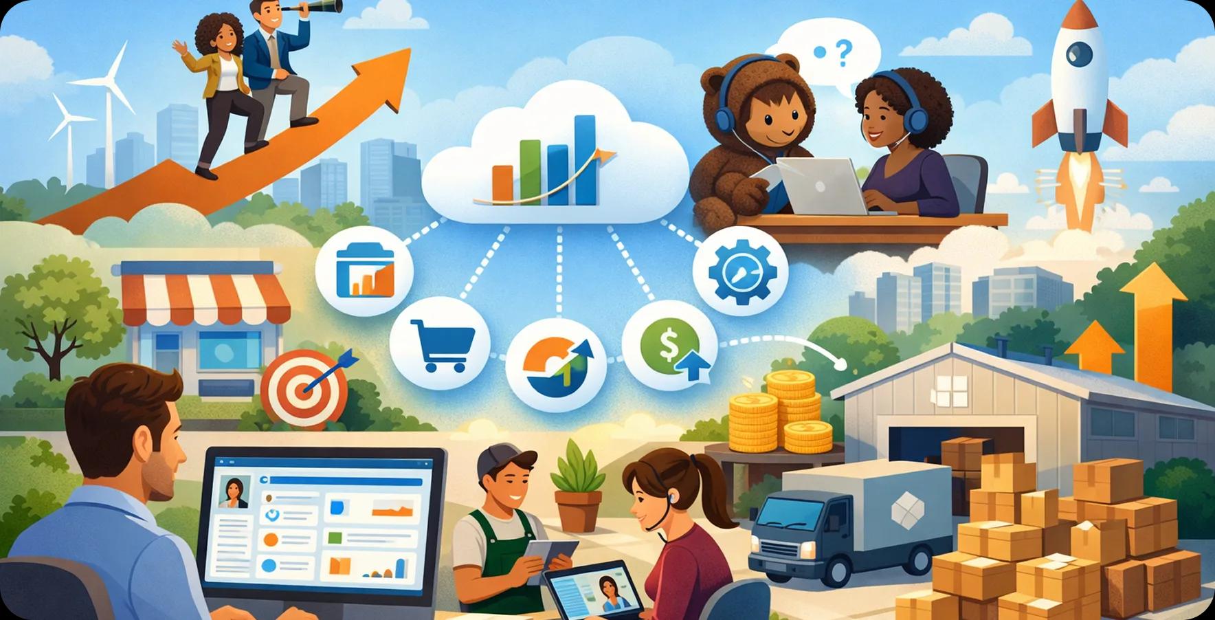 How Salesforce helps small businesses scale without growing pains