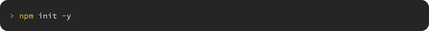 new Node.js project