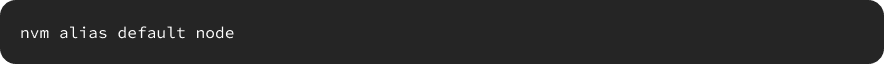 Set the default Node.js version