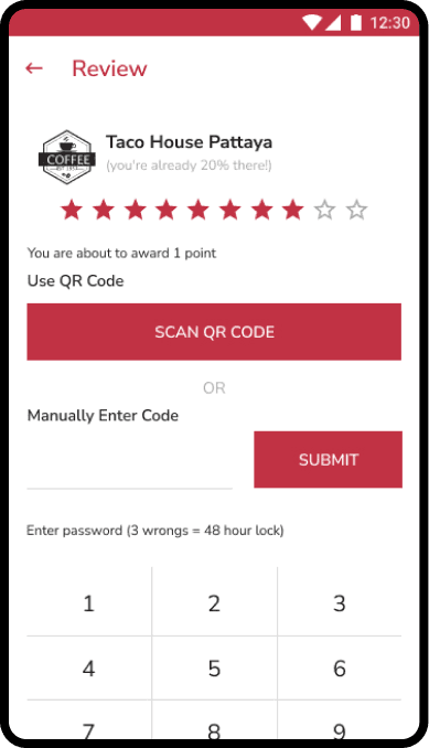 Food Moover mobile UI screenshot 5