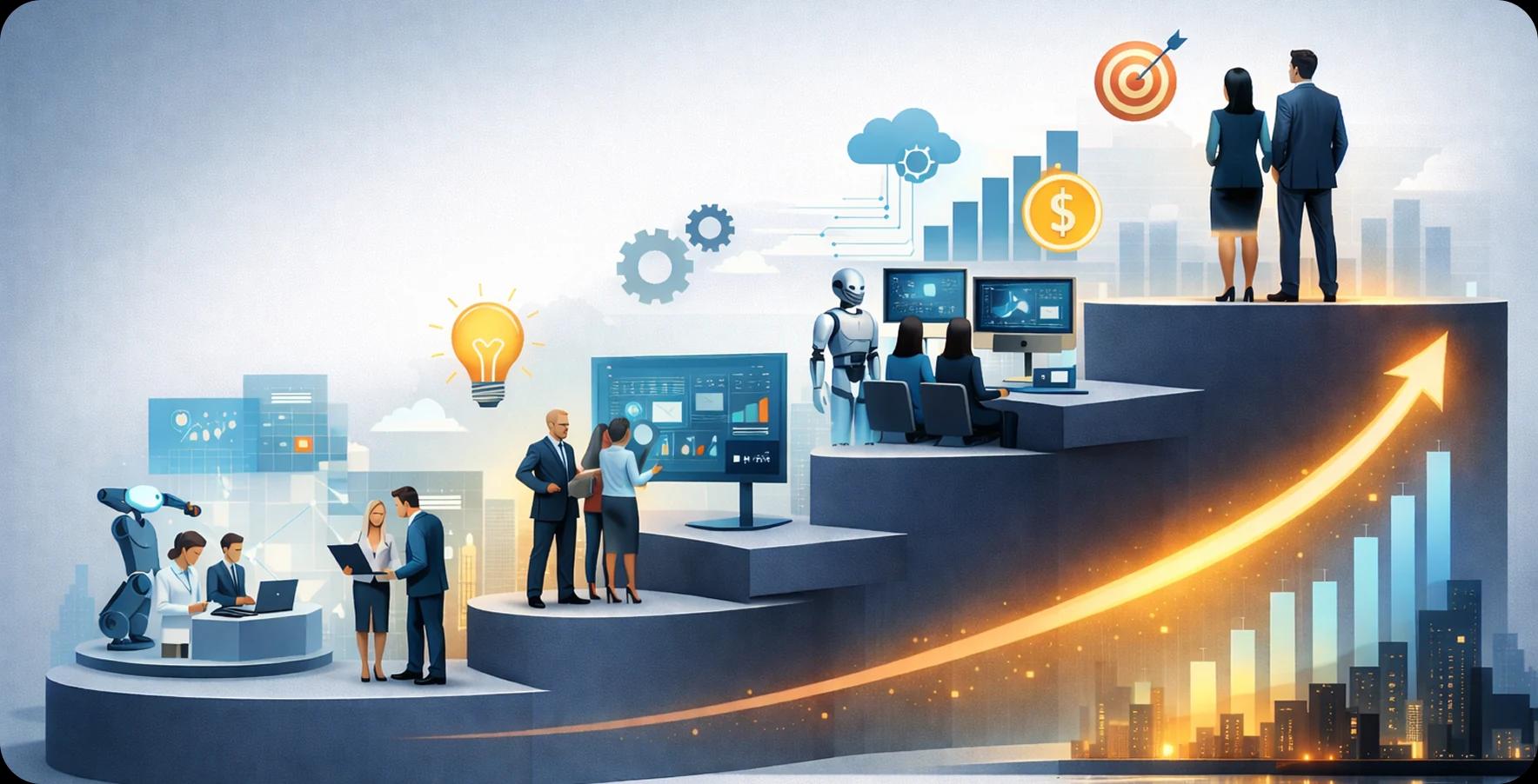 AI Maturity Model: How Leaders Turn PoCs into Measurable Business Impact | Agile Infoways