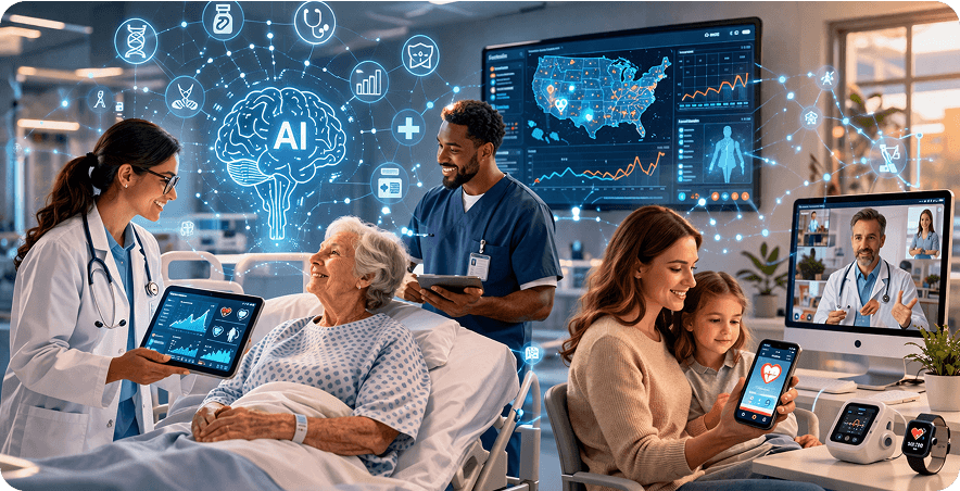 How AI healthcare app development is improving patient outcomes across the US