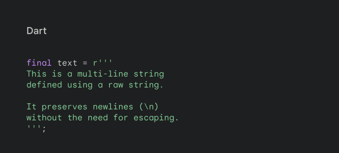 Utilize raw string