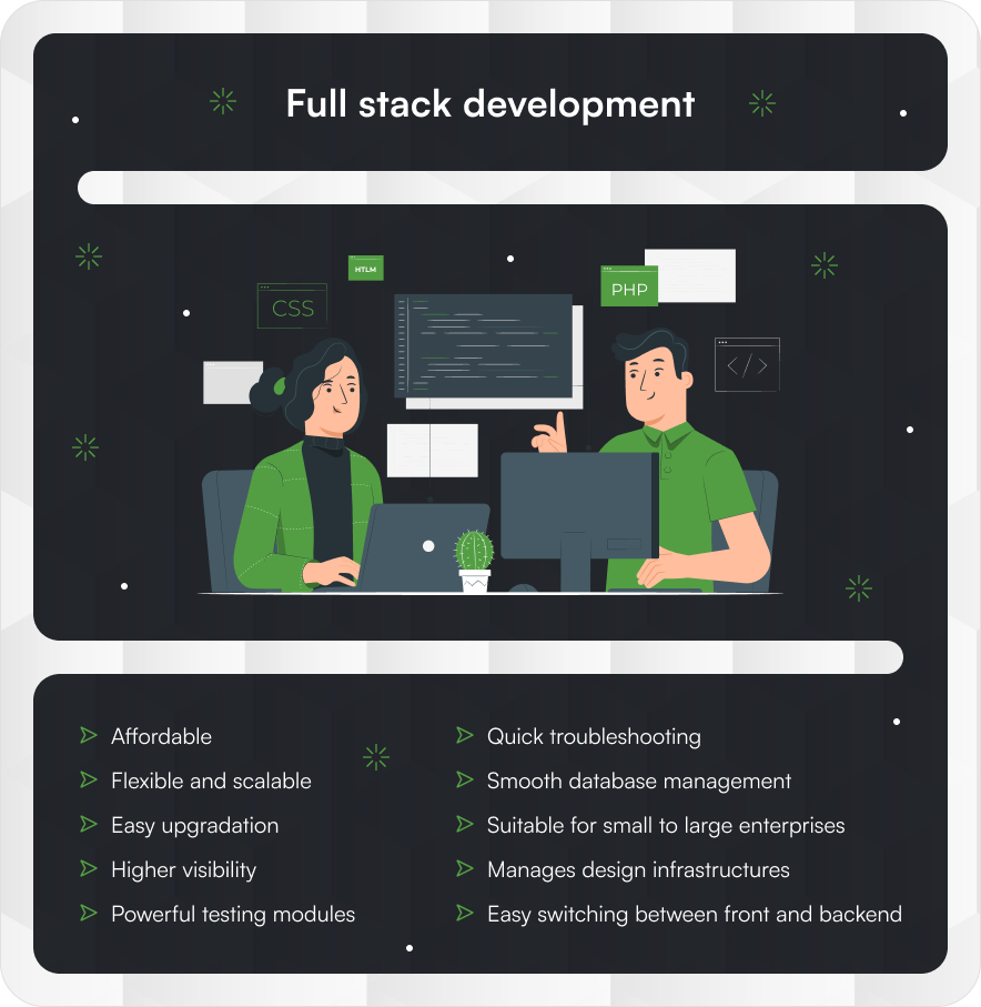 Full-stack development advantages