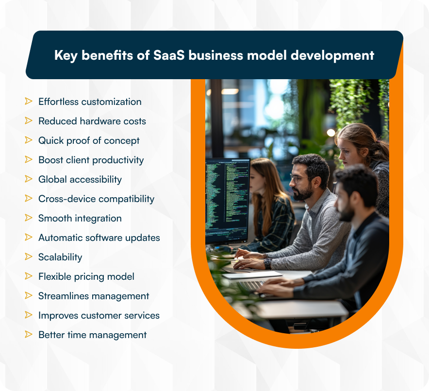 Key benefits of SaaS business model development